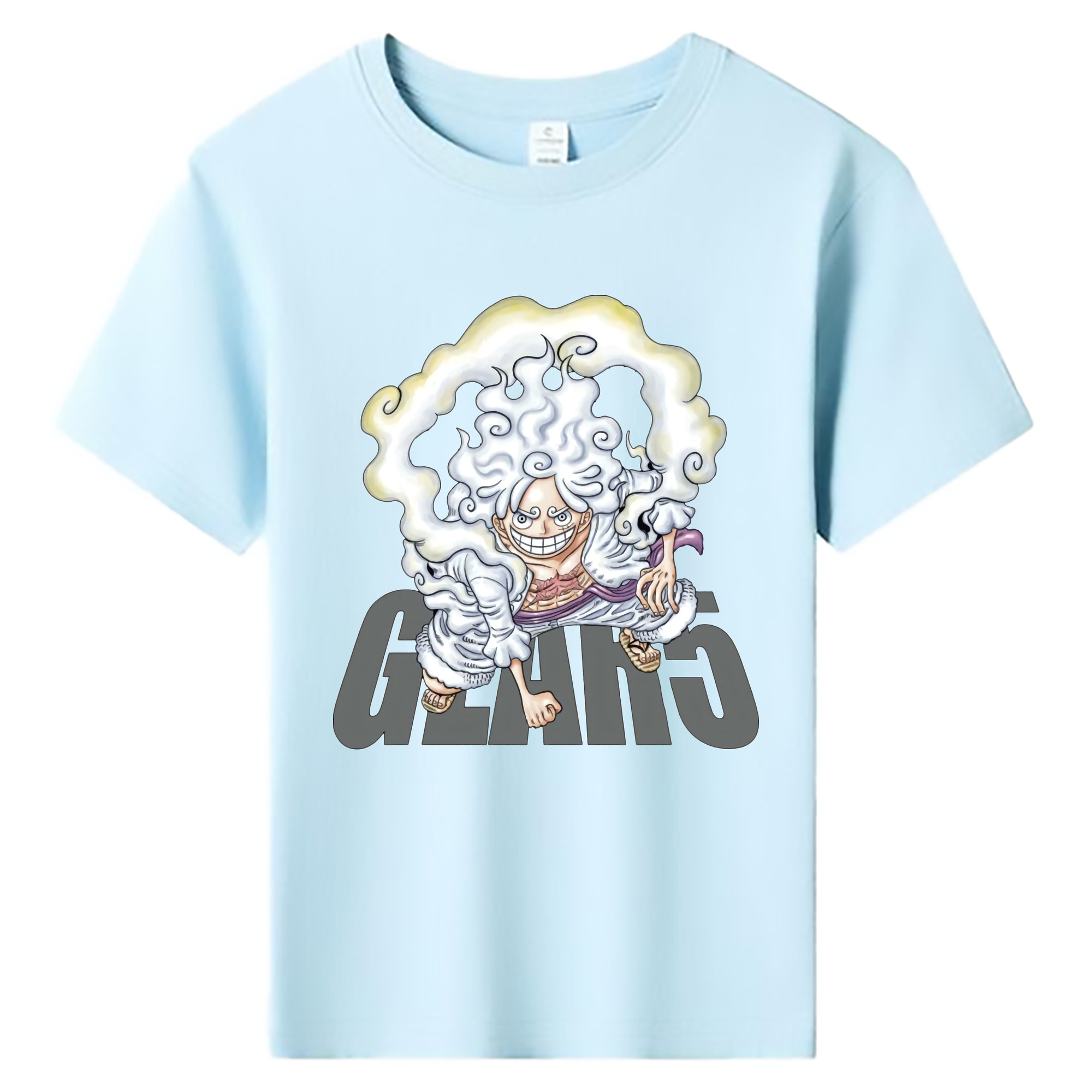ワンピース モンキー・D・ルフィ ONE PIECE Monkey D. Luffy 綿100％キッズTシャツ（フロントプリント）
